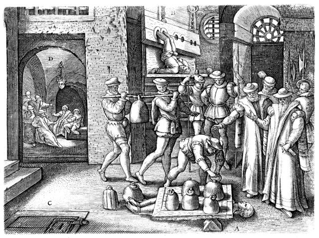 Martyrdom of the Holy by Richard Verstegan for the book Theatrum Crudelitatum (Scenario Cruelyies)